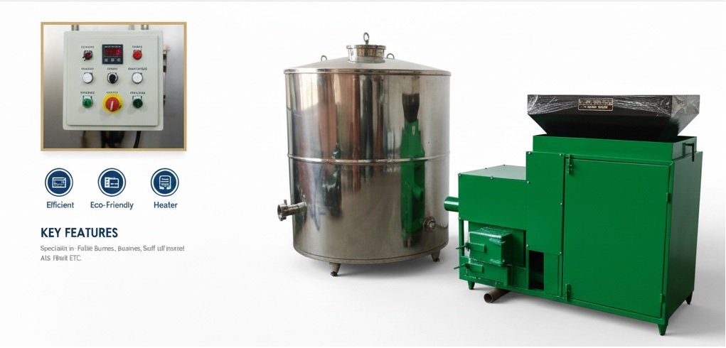 Industrial Pellet Burner Background